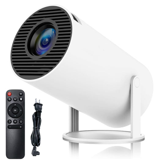 Portable Android 11 Smart Projector 1080P Full HD with 4K Support, WiFi 6, Bluetooth and Rotatable Stand for Home Theater